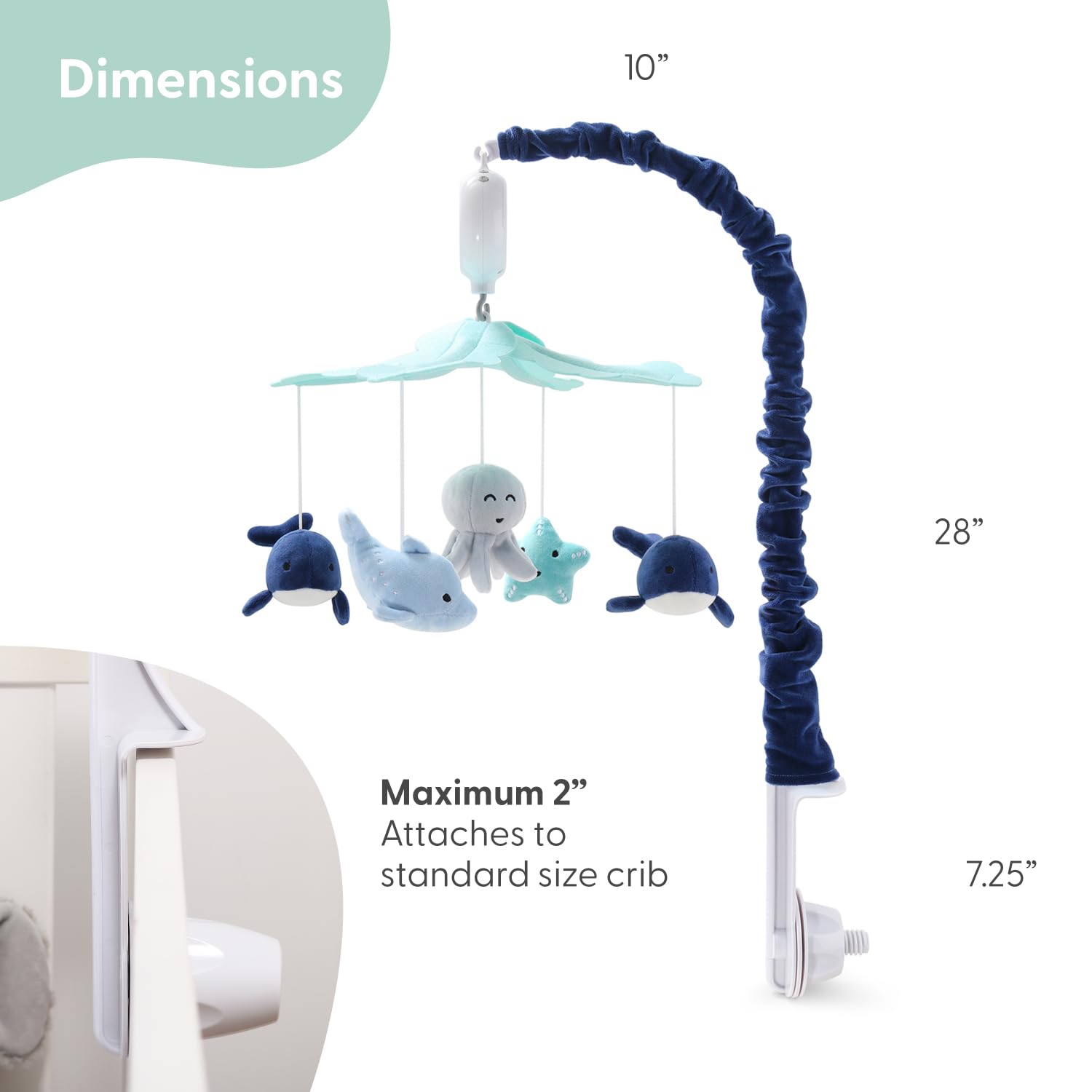Musical Crib Mobile with Ocean Animals