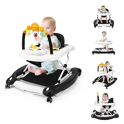 Baby Walker, 5-in-1 Baby Walkers for Boys and Girls 6-12 Months
