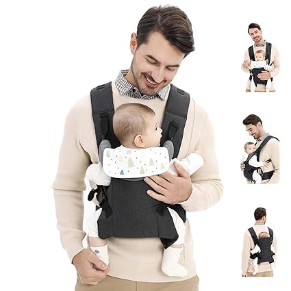 Baby Sling Carrier,4-in-1 Ergonomic Baby Backpack Front Carrier