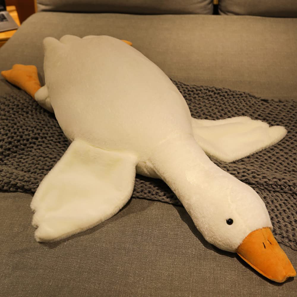 Goose Stuffed Animal Pillow Toy, Cute Giant White Goose Stuffed Animal Duck Plush
