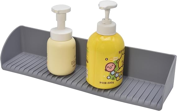 Bathtub Splash Guard for Tub Kids, 2 Pack Silicone Bath Tub Ledge Side