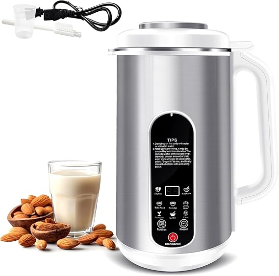 40oz Automatic Stainless Steel Milk Maker for Homemade Soy, Almond, Oat Milk