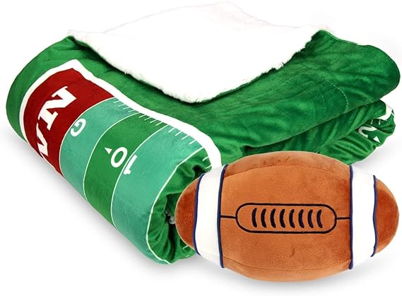 Sports Field Game Microplush Reversible Sherpa Interactive