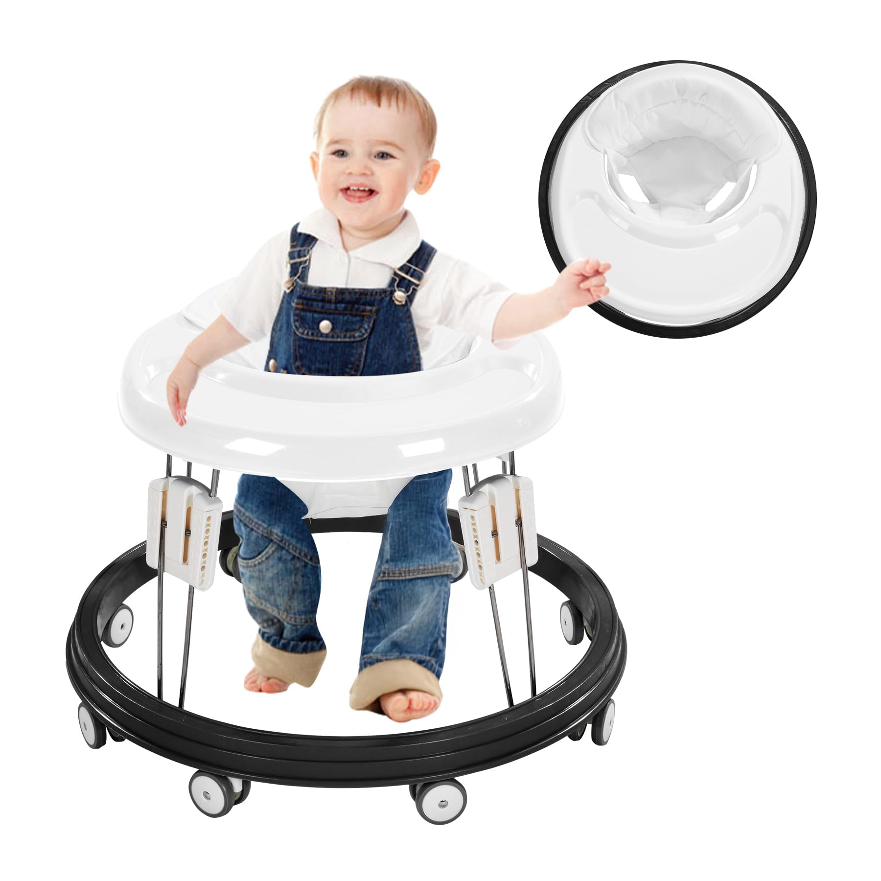 Adjustable Baby Walker with Easy Clean Tray