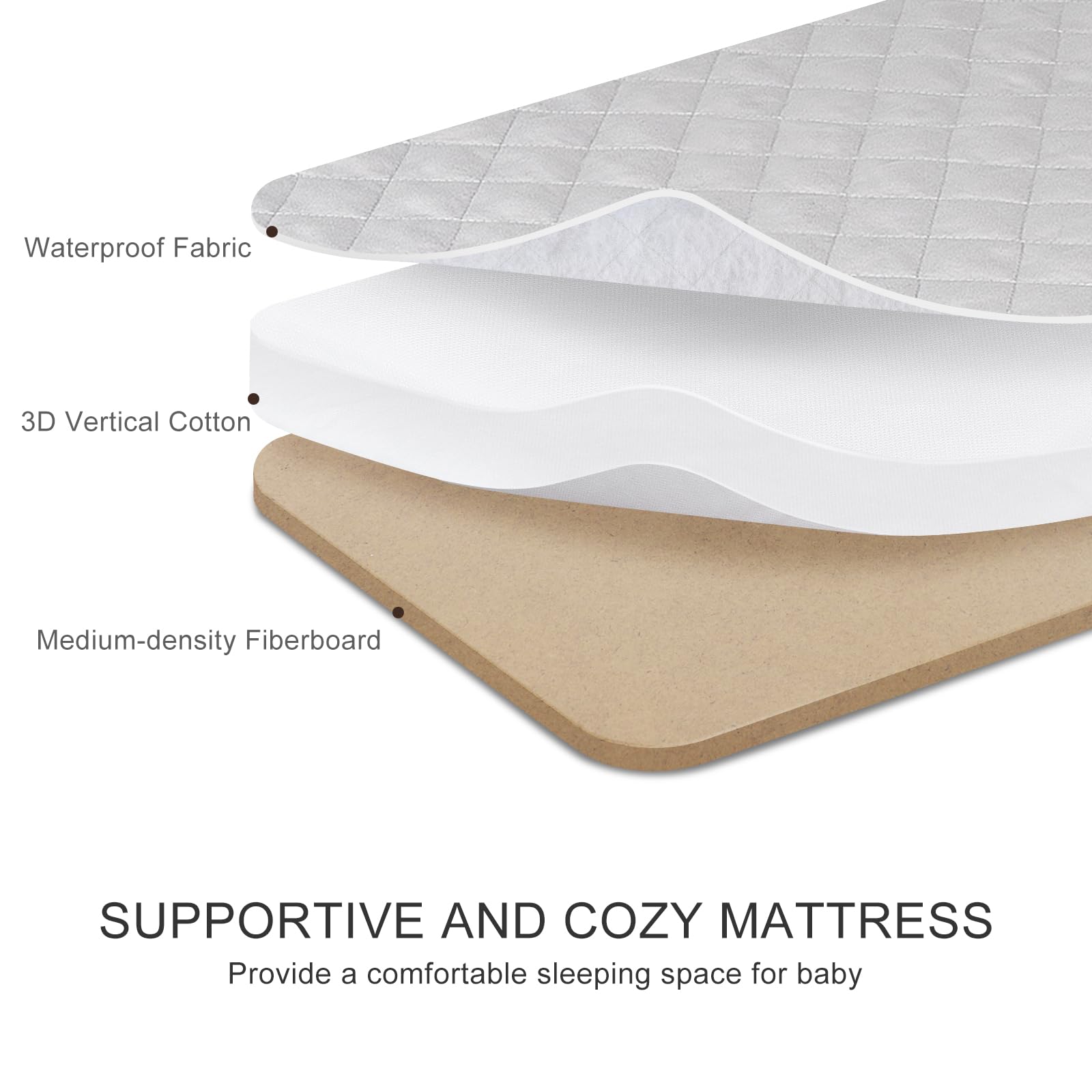 3-in-1 Baby Bassinet with Rocking Function