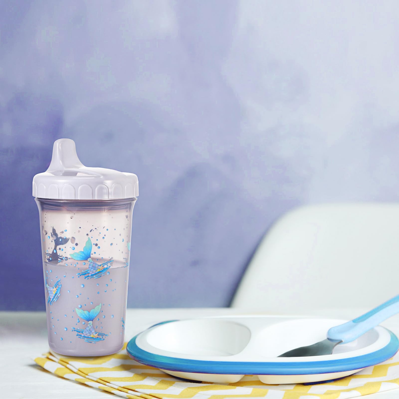 10 oz Sippy Cups for Toddlers Reusable No Spill Cups with Lids Toddler