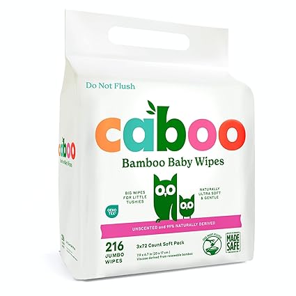 Wipes, Made with Bamboo Viscose, Certified Made Safe Ingredients