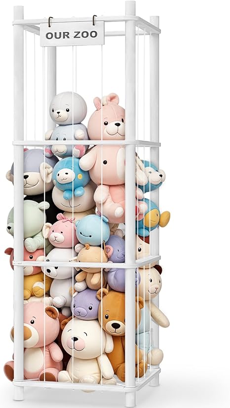 Stuffed Animal Storage Zoo, Wooden Stuffed Animal Organizer