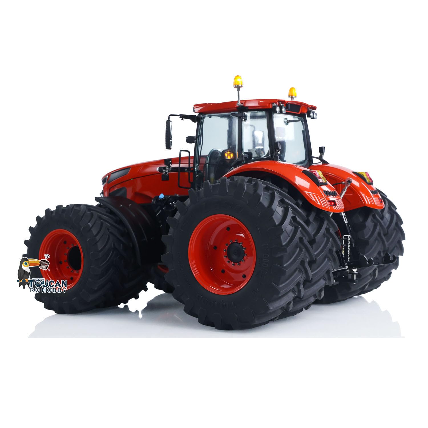Metal 1/14 Hydraulic RC Tractor Model 4x4 Agricultural Vehicle Double Wheels