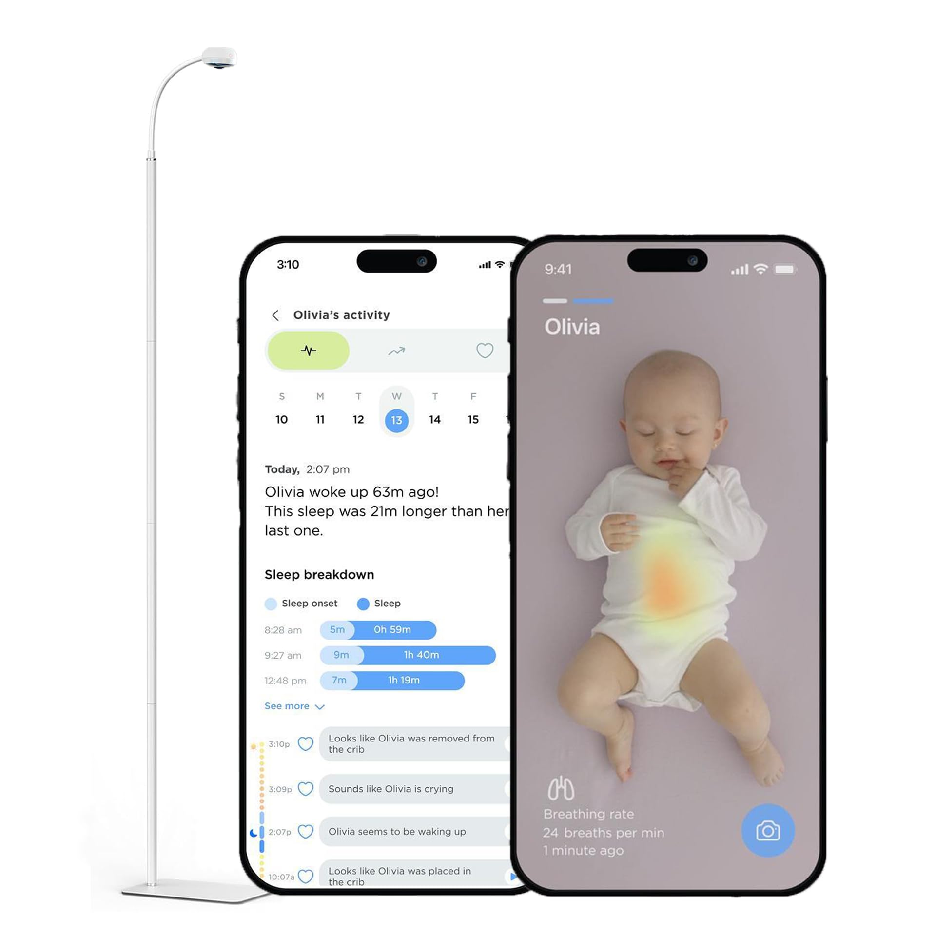 WiFi Baby Camera Monitor with Breathing Detection