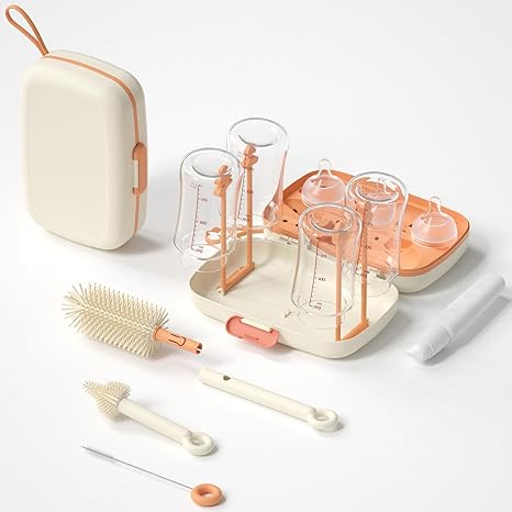7in1 Travel Bottle Cleaner kit,Baby Essentials, with Bottle Brush