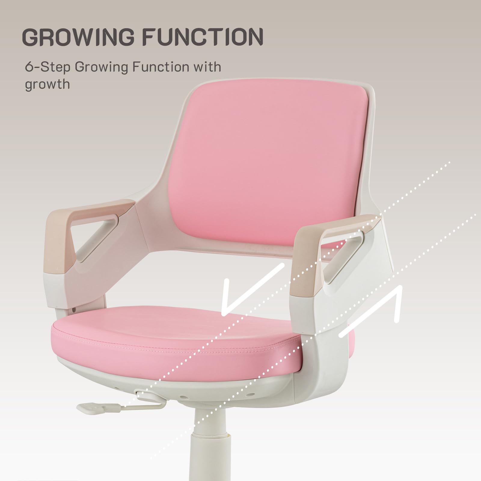 Ergonomic Kids Desk Chair with Height Adjustment and Footrest