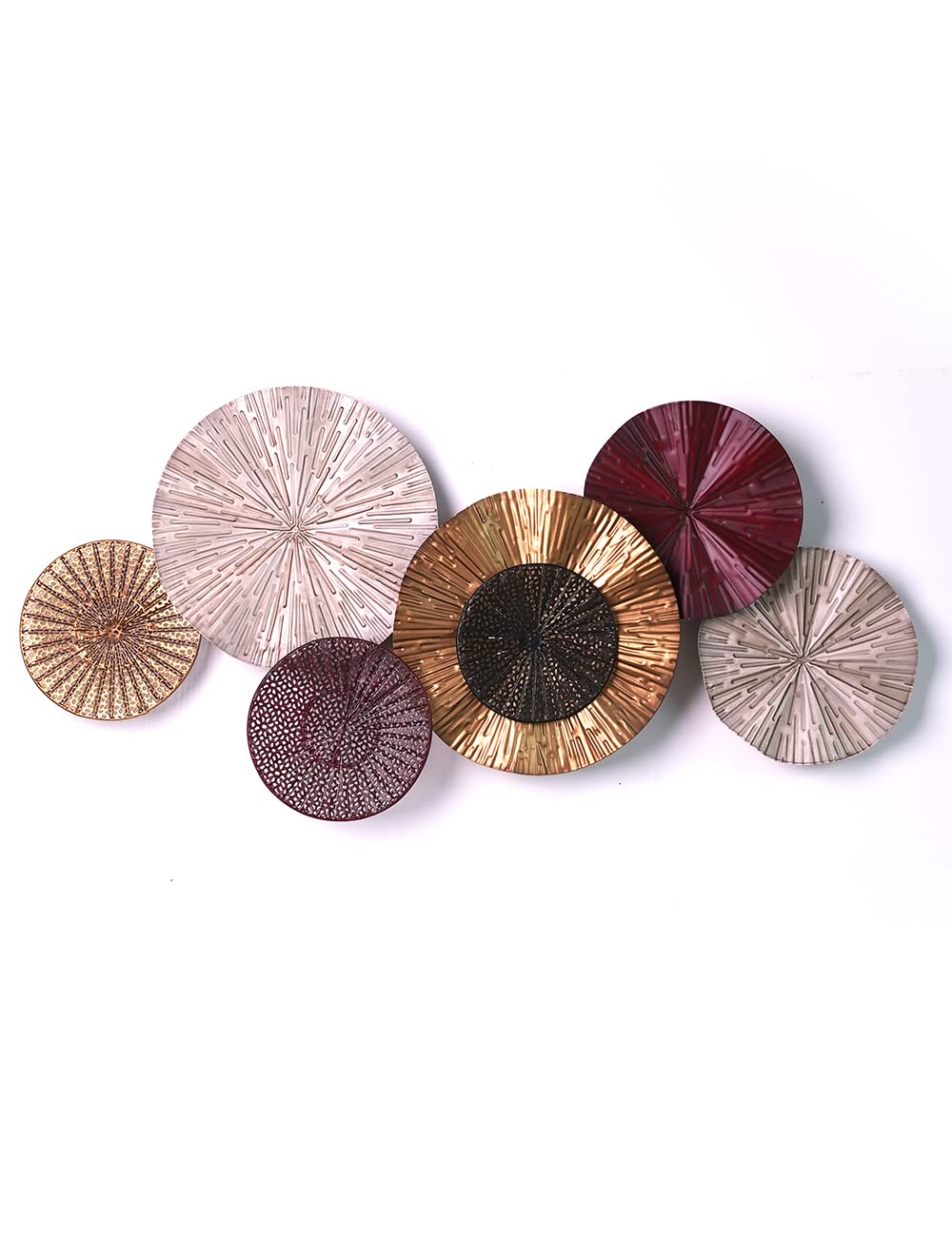 Metal Flower Wall Decor Minimalist Wall Art Iron Floral Artwork Rustic