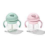 Tot Transitions Straw Cup with Handles 6 oz. - Opal and Blossom - 2 Pack
