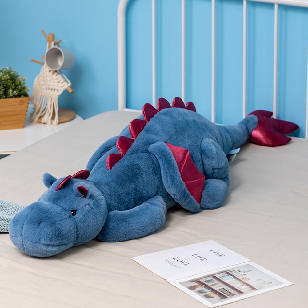 Weighted Stuffed Animals 10Lbs 35.4", Weighted Dragon Stuffed Animal for Kids and Adults