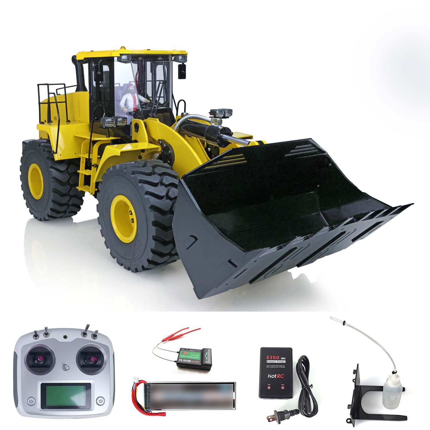 XDRC RC Hydraulic Loader 1/14 Metal Construction Vehicle Model Motor ESC Servo Lights