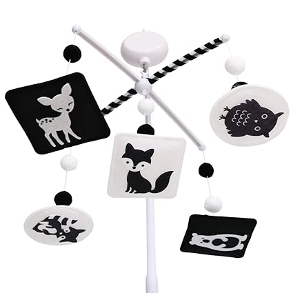 Montessori Mobile, Black and White Mobile for Baby