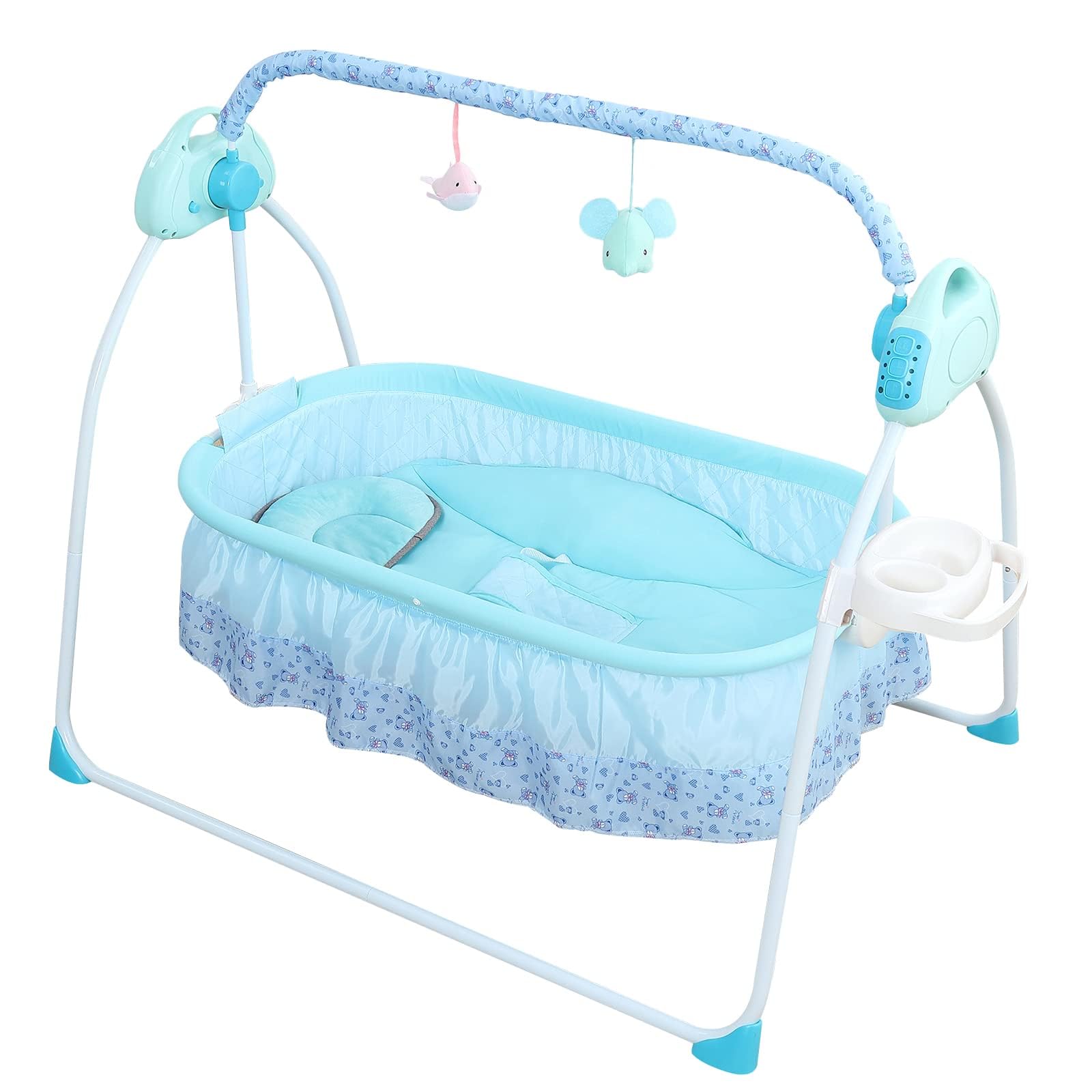 Electric Baby Crib Cradle, 0-18 MonthsInfant Bed Auto Swing with Music