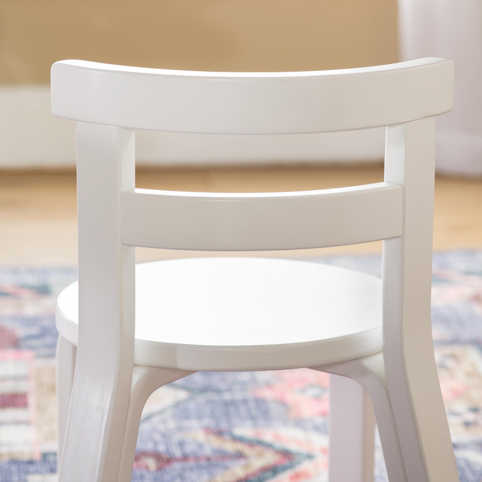 Nordic Table and Chair Set - Round Kids Activity Table with 4 Chairs