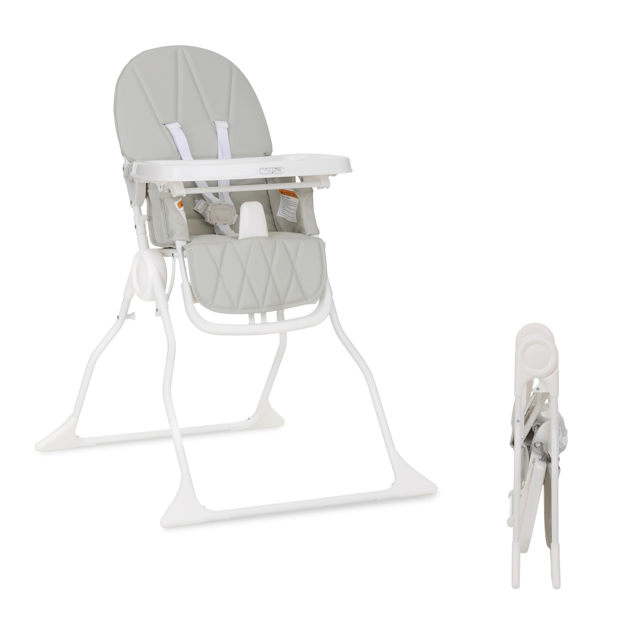 Me Snack and Stow Baby high Chair in Koala Gray, Easy