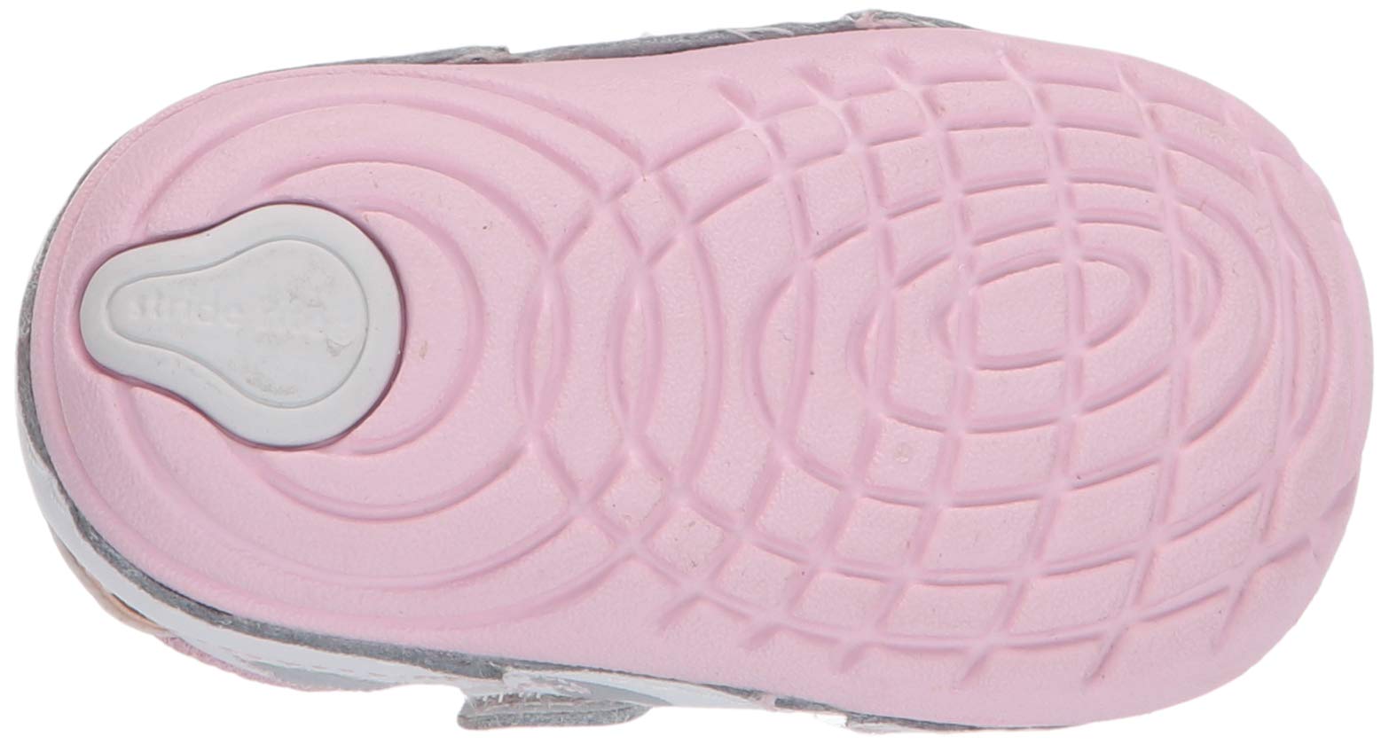 Stride Rite Baby-Girl's Soft Motion Adalyn Athletic Sneaker, White/Silver