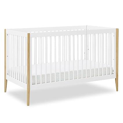 Casey 4-in-1 Convertible Crib - Greenguard Gold Certified, Charcoal/Natural