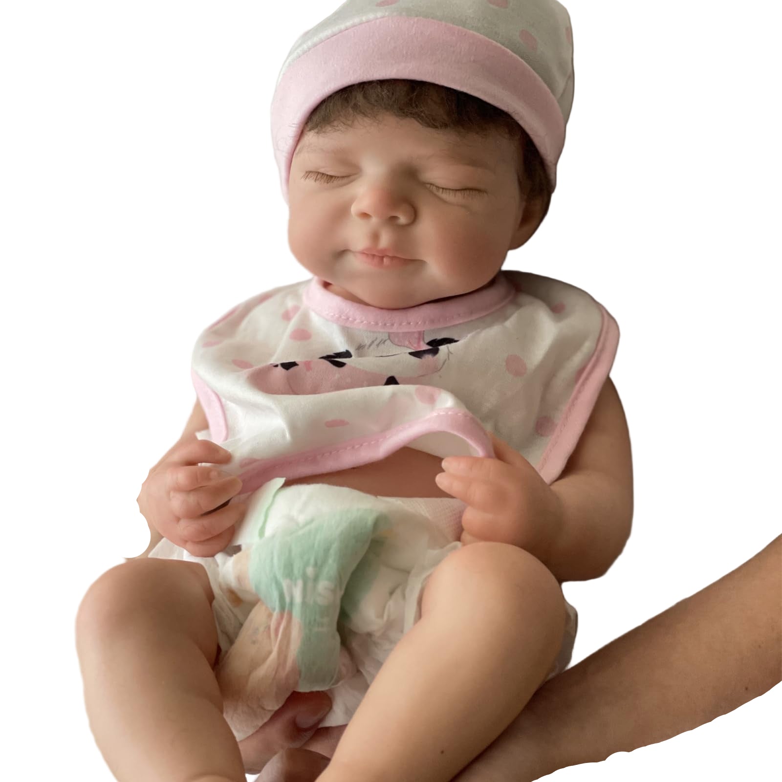 18 Inch Full Silicone Reborn Baby Dolls Pascale Realistic Girl, Real Life Newborn Baby Dolls