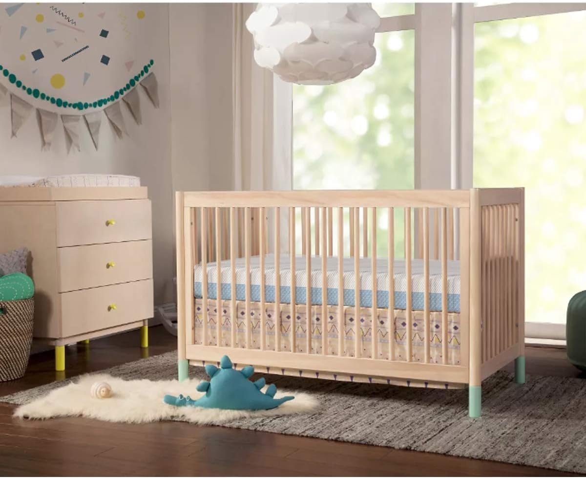 Dual-Sided Memory Foam Crib and Toddler Mattress