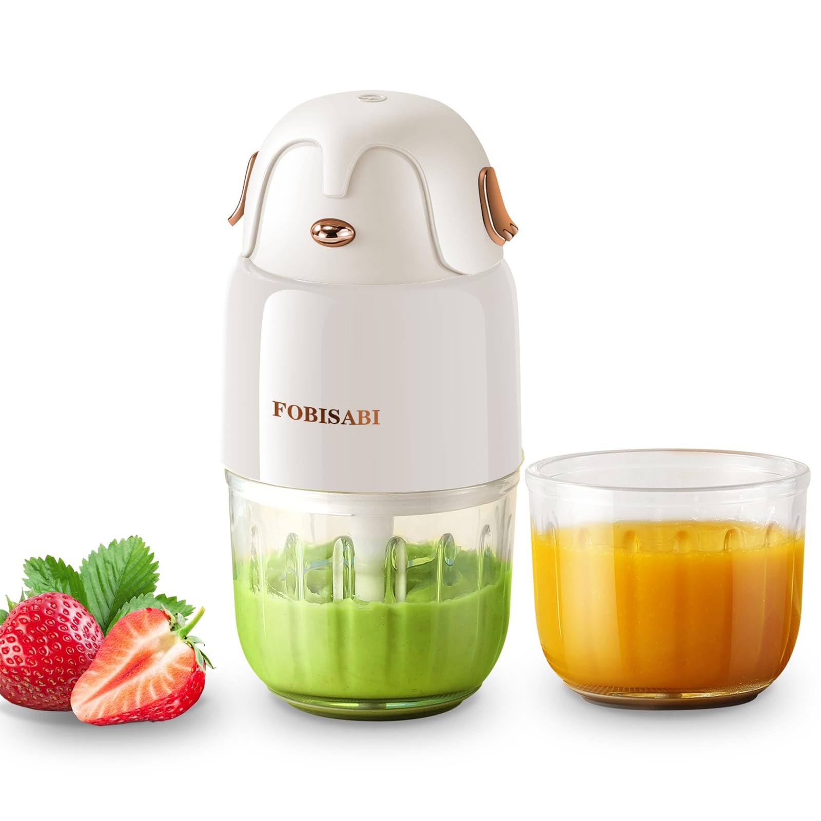 Baby Food Maker - Baby Food Processor with 2 Glass Bowls Baby Food Blender, Fruit, Vegatable, Meat, Baby Food Puree Maker Make Fresh and Nutritious Meals for Your Little One
