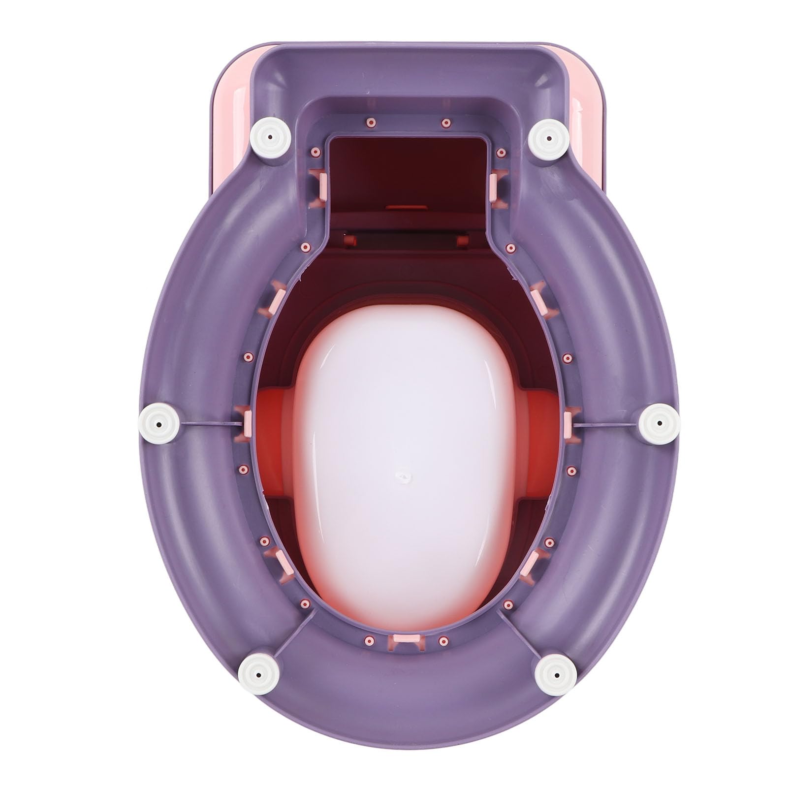 Baby Toilet, Baby Potty, Potty Training Toilet, Emulational Large Size Universal Detachable Removable Potty Pot Toddler Potty Chair for Toddler Infant Baby Kids(Pink Purple)