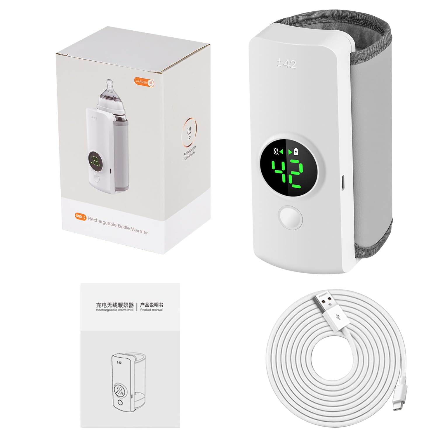 Portable Bottle Warmer for Travel, Fast Warming Comfortable Baby