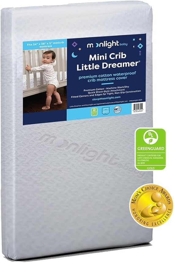 Slumber Little Dreamer Crib Mattress Cover, Ecru, Hypoallergenic
