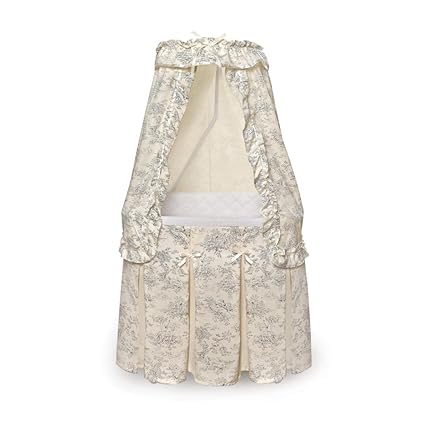 Basket Majesty Canopy Bassinet, Rocking Baby Cradle Bed