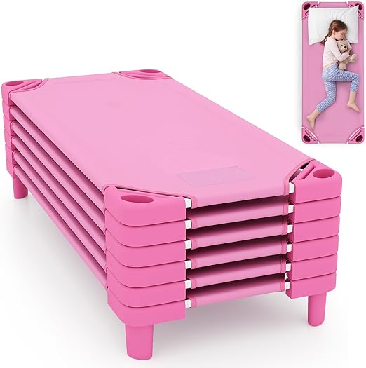 Sleeping Daycare Cots for Kids, Portable Toddler Nap Cots