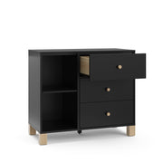 California 3 Drawer Combo Dresser (Black with Driftwood) – GREENGUARD Gold Certified