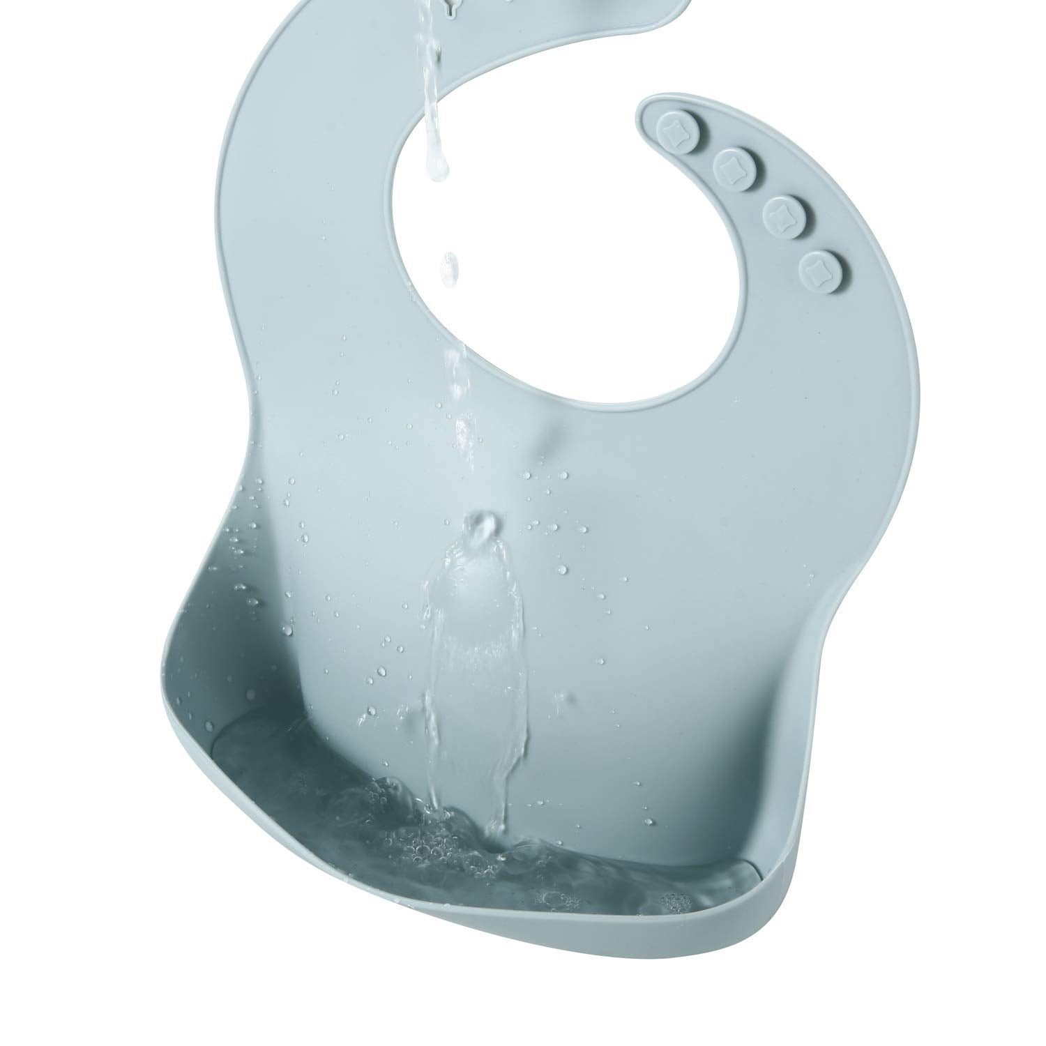 Set of 3 Silicone Baby Bibs Waterproof, Soft, Unisex