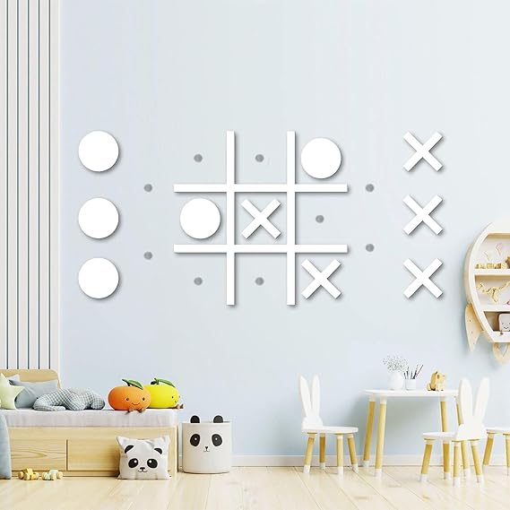 Tic Tac Toe Wall-Mount Game,Game Room Decor,Hallway Decor