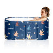 Foldable Freestanding Bathtub,Japanese Soaking Tub,Shower Stall Tub