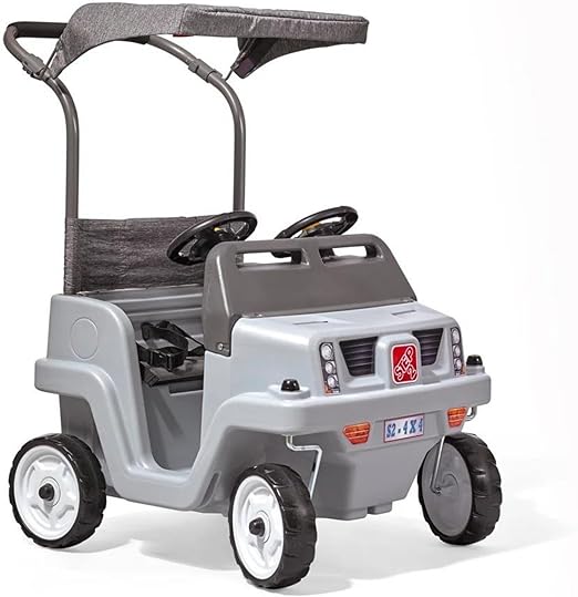Side-by-Side Push Around SUV, Kids Push Car, 2 Seats, Stroller Substitute