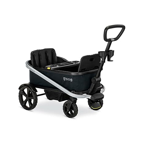 Renegade Canopy Stroller Wagon with 3 Seats, 5-Point Harness System, All-Terrain Tires