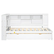 Twin Size Modern Upholstered Platform Bed with USB Ports