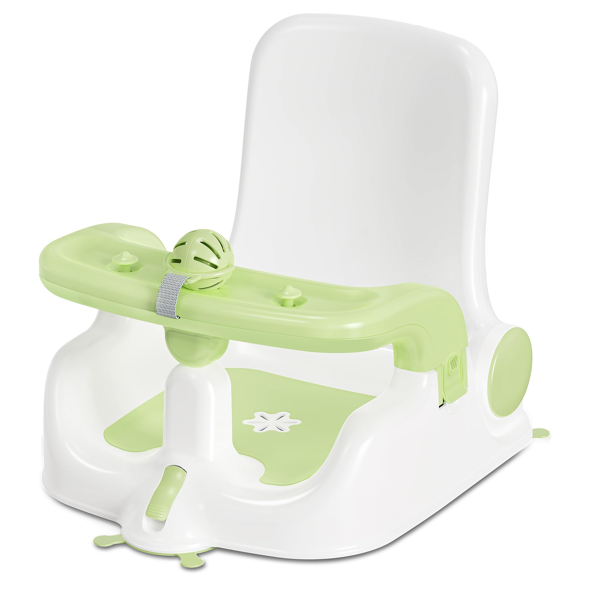 Baby Bath Seat with Sitting & Lying 2 Modes, 3-Speed Adjustment
