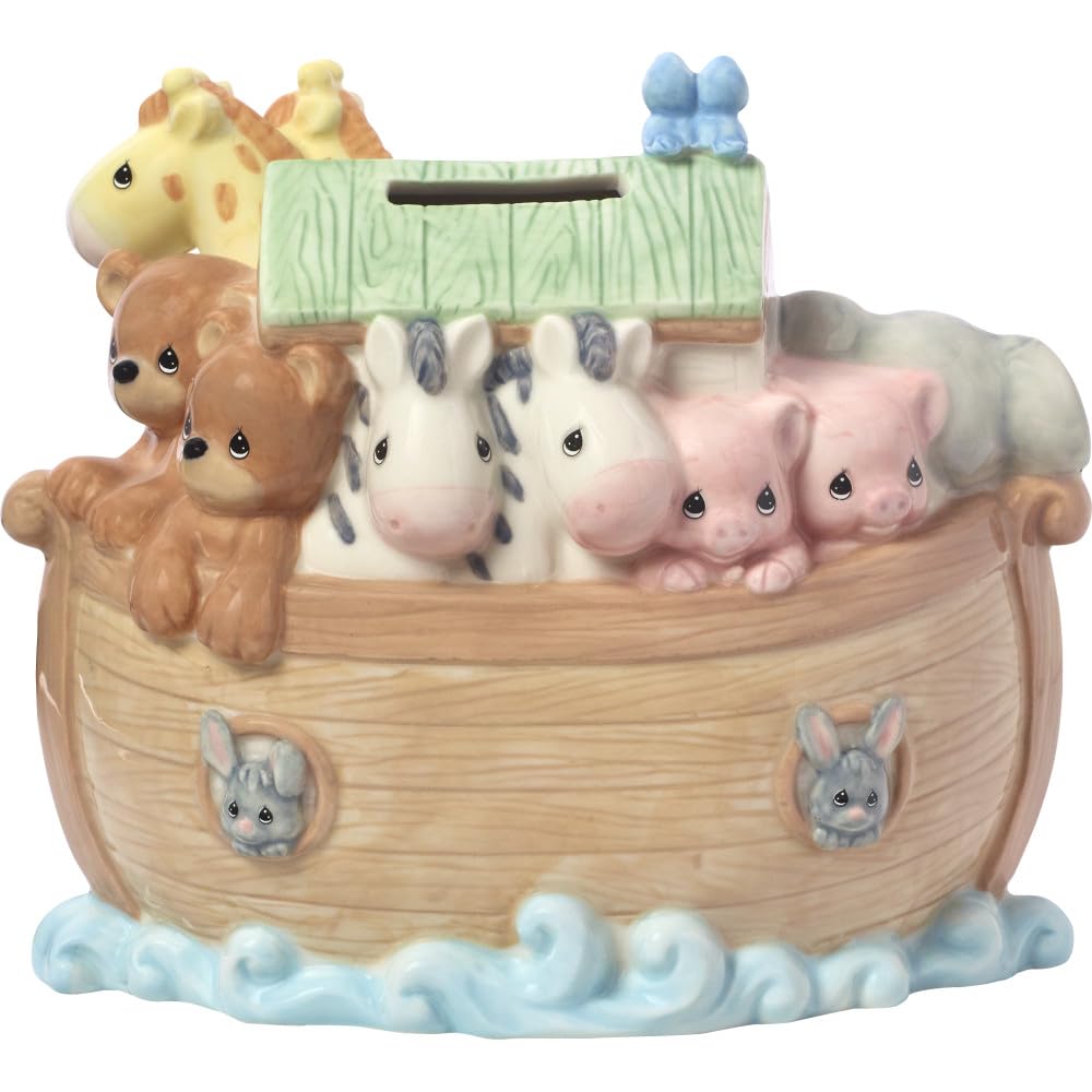 Moments Noah's Ark Porcelain Baby Bank - Nursery Decor