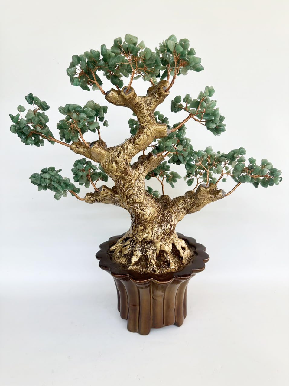 Feng Shui Crystal Money Tree with Five Chakra Gemstones
