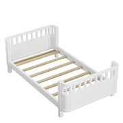 Twin Size Wooden Floor Bed, Low Platform Bed Frame