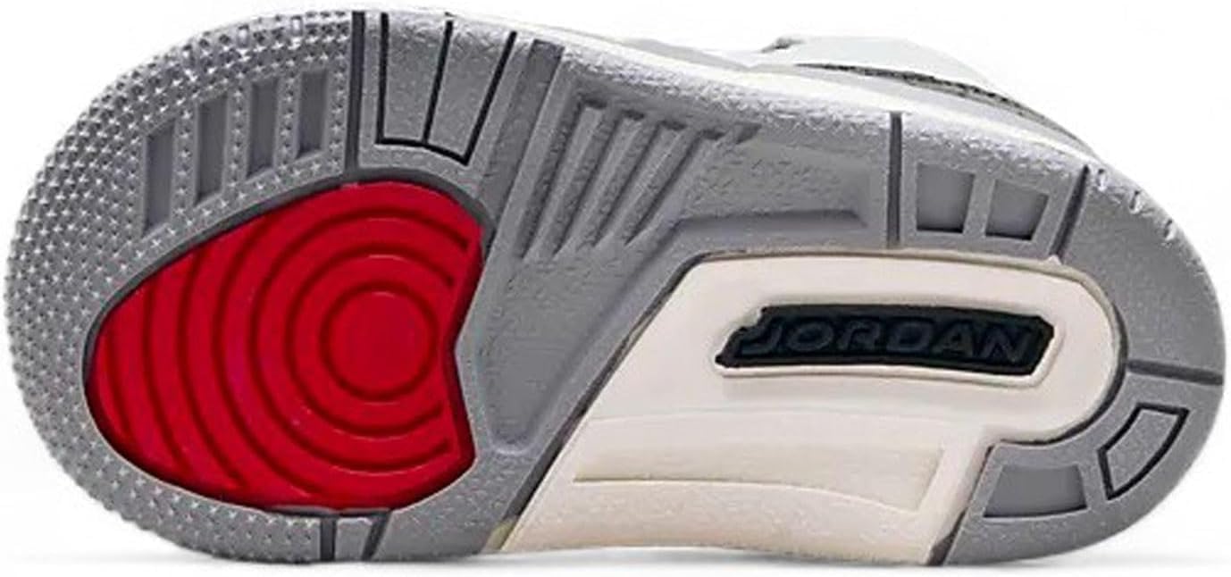 Jordan Toddler's 3 Retro Cement Grey Summit White/Fire Red (DM0968 106) - 7