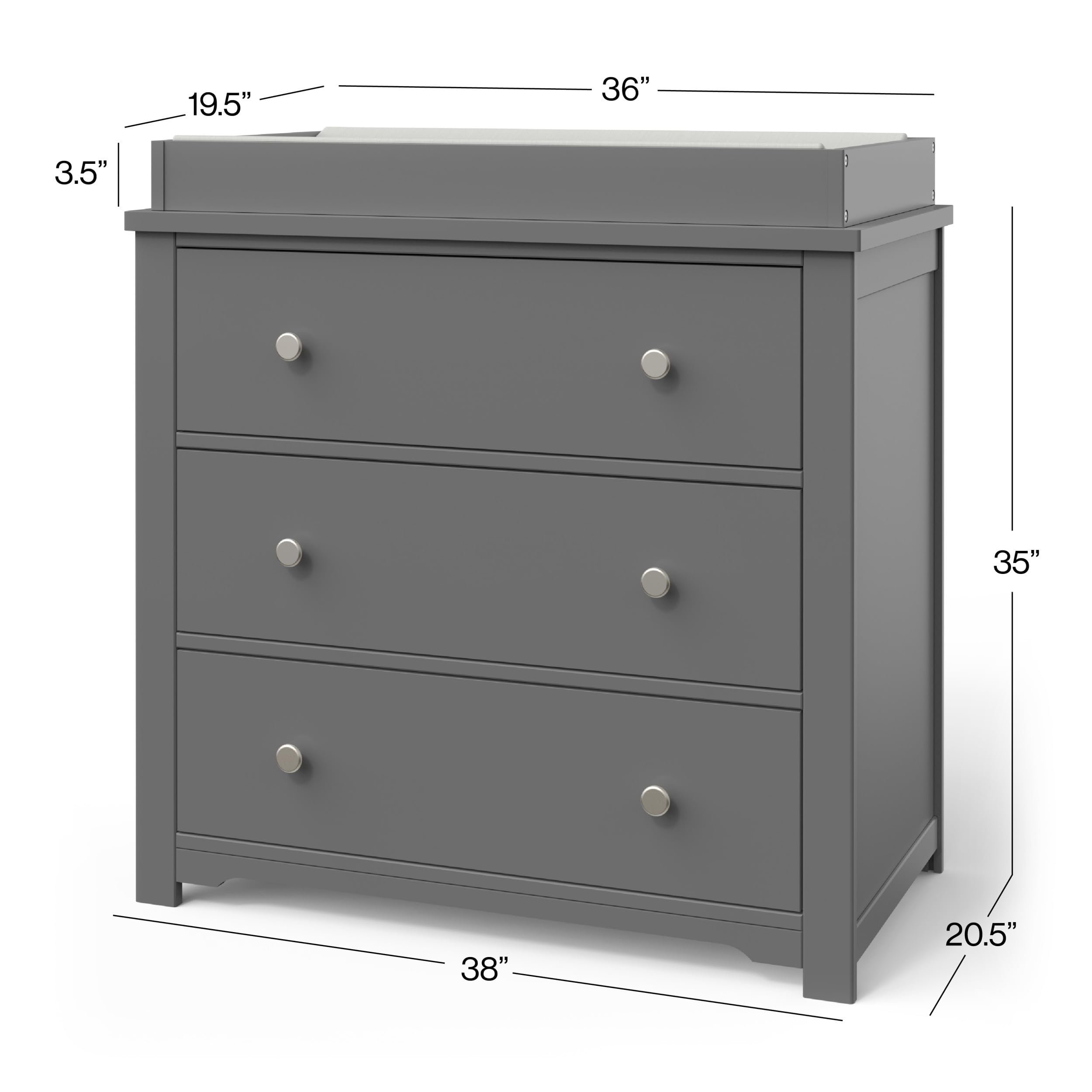 Camden 3-Piece Nursery Furniture Set with Convertible Crib
