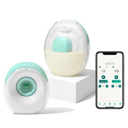 Wearable Breastfeeding Pump w/Case Grey - Hands Free Breast Pump - Electric