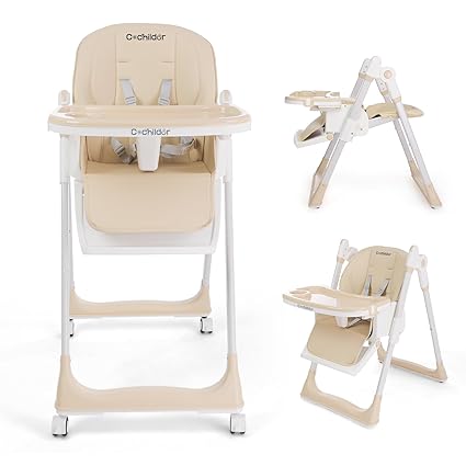 3-in-1 Foldable High Chair for Babies & Toddlers – Adjustable
