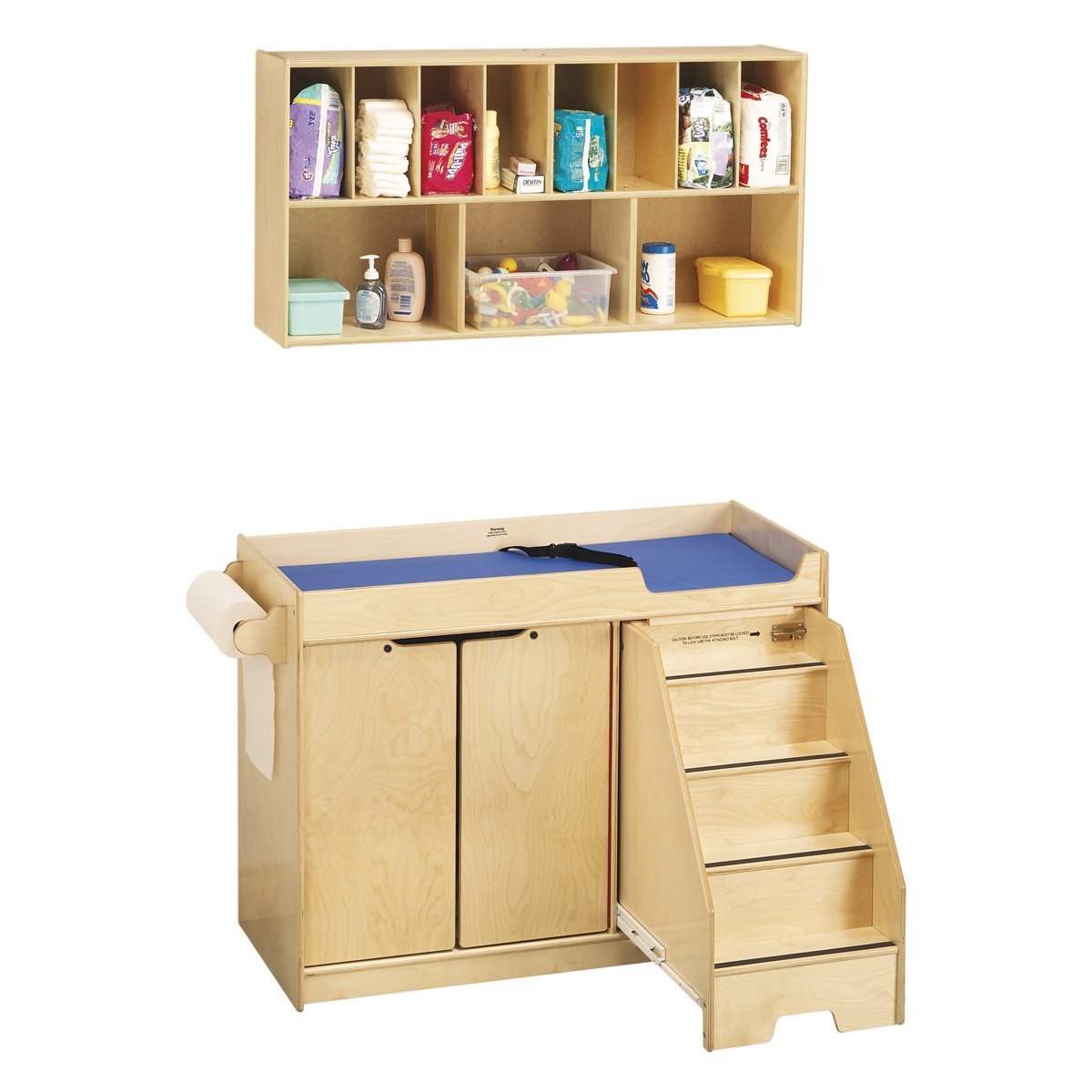 5143JC Changing Table - with Stairs Combo